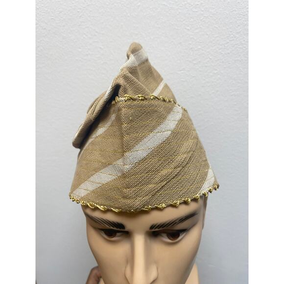 Aso-oke Hat, African Men's Wedding Hat, Men's all Parties Hat,real Sanyan Hat - Picture 2 of 5